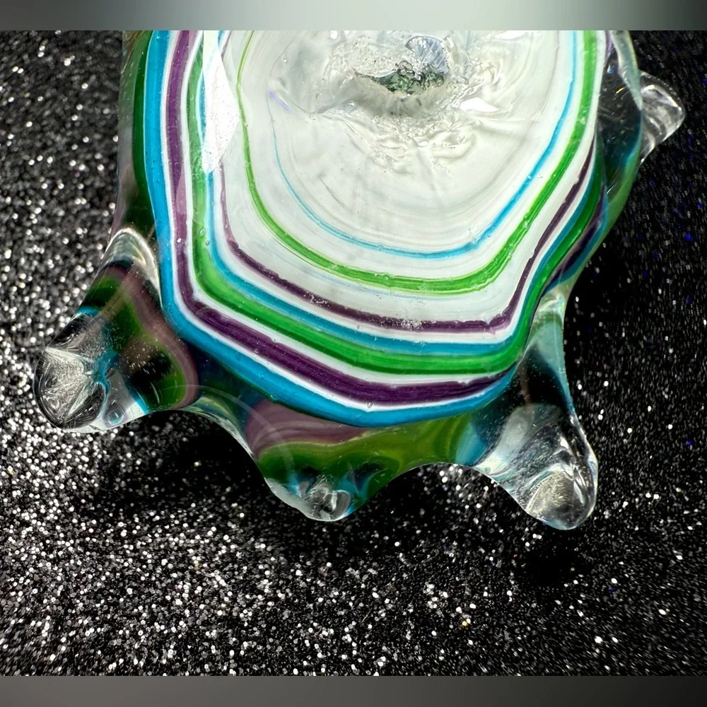 Art Glass Hand Blown Turtle Figurine